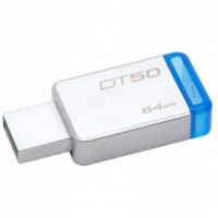 金士顿DT50 64G USB3.1兼容USB3.0 不锈钢金属优盘