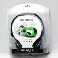 Salar/声籁 V80 电脑头戴式 音乐耳机耳麦 带麦克风 重低音