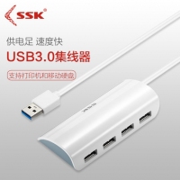 SSK飚王SHU808 1米线长 usb3.0分线器一拖四口集线器多功能扩展HU...