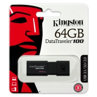金士顿DT100G3 64G优盘 高速USB3.0 商务办公U盘
