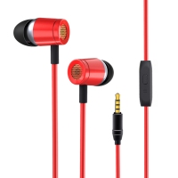赛歌图 C16 热力红色 入耳式立体声游戏K歌通话手机电脑音乐有线耳塞式耳机苹果安卓 通用