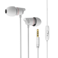 赛歌图 H21 白色 入耳式耳机手机耳机带麦 金属头 入耳式 HiFi音效