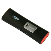 Aigo/爱国者L8202商务U盘64G 写保护开关优盘防病毒带指示灯 黑色