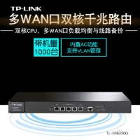 TP-LINK TL-ER6220G  双核多WAN口千兆企业VPN路由器|5个...
