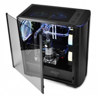 爱国者极光F20 台式电脑机箱RGB玻璃侧透游戏水冷静音主机箱