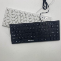 凯迪威680Pro（黑色） 巧克力有线键盘笔记本便携式USB迷你小键盘