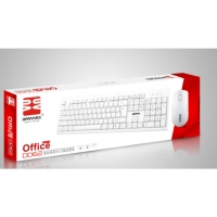 貂王DD62 U+U 白色键盘鼠标套装笔记本台式家用办公防水键鼠