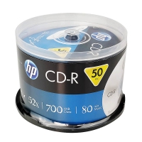 HP/惠普 CD-R 700M cd刻录盘 空白光盘 50片/桶