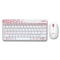 罗技MK240 Nano（白）无线迷你键鼠套装 笔记本USB键盘鼠标套件