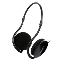 声丽SH-903N（黑色）时尚后挂式耳机 台式电脑头戴式耳麦重低音单插头耳机