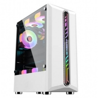 玩嘉 尊耀白 电脑机箱台式玻璃全侧透RGB游戏水冷ATX大板机箱