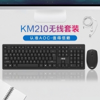 AOC【KM210黑色】无线键鼠套装