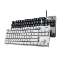 罗技K835（黑、白）有线真机械键盘办公游戏87键背光键帽 青轴