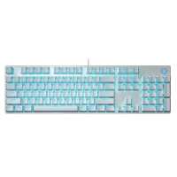 惠普【GK400F青轴白色】跑马灯机械键盘LOGO发光