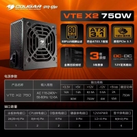 骨伽VTE X2 750W 铜牌 atx3.1机箱电源