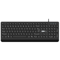 联想Lenovo Services K301 黑色 USB有线巧克力键盘