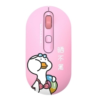 双飞燕FG20 晒不黑 无线鼠标 粉色
