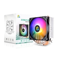 五色鱼K400 四铜管 CPU散热器台式电脑下压式风冷