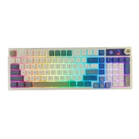 惠普 K500F奶黄灰 蓝牙三模发光键盘