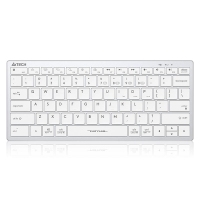 双飞燕 FBX51C 象牙白 无线蓝牙多模充电超薄轻便笔记本键盘