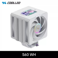 酷里奥S60 白色 单塔双风扇2.8吋IPS显示屏显 6热管风冷风扇