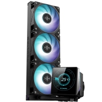 钛钽LG600（黑色） 360一体式CPU水冷散热器 3.95英寸IPS大屏幕