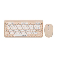 方正【W6272奶茶色】蓝牙双模无线套装